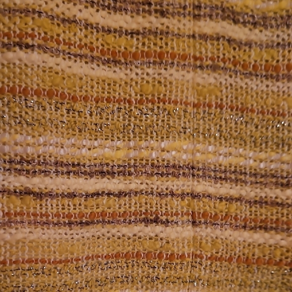 Doncaster Sz 16 Women's Yellow. Cream, Gold Striped Jacket $595 Retail! NWT - Picture 9 of 13